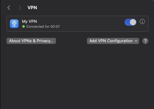 Activate VPN